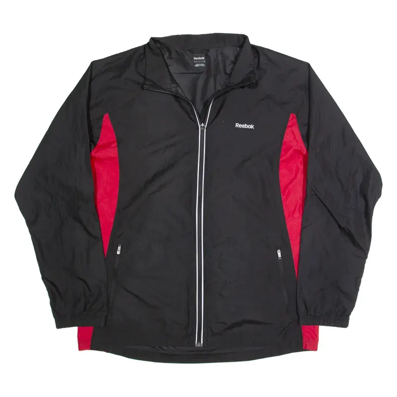REEBOK Mens Windbreaker Jacket Black L