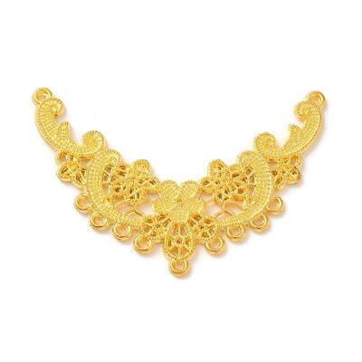 Rack Plating Alloy Flower Chandelier Component Links
