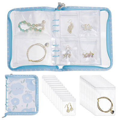 PVC Loose Leaf Jewelry Storage Bag