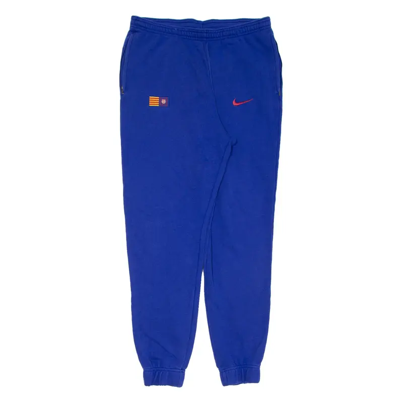 NIKE Football Mens Joggers Blue Tapered L W32 L30