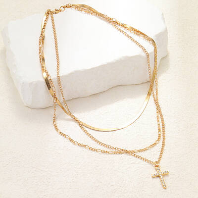 Alloy Pendant Layered Chain Necklaces for Women