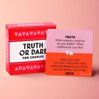 Truth Or Dare Themed Card Game, 1 Box Adult Couples & Family Game Cards, Party Tabletop Games Supplies for Indoor & Outdoor, ...