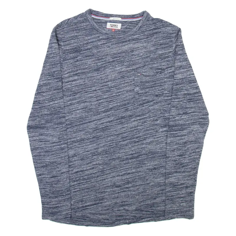 TOMMY HILFIGER Slim Fit Mens Jumper Blue Tight Knit L