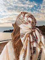 Women's Paisley Print Scarf, Vintage Style Paisley Print Bandana, Fashionable Scarf for Women & Girls, Casual Versatile Scarf...