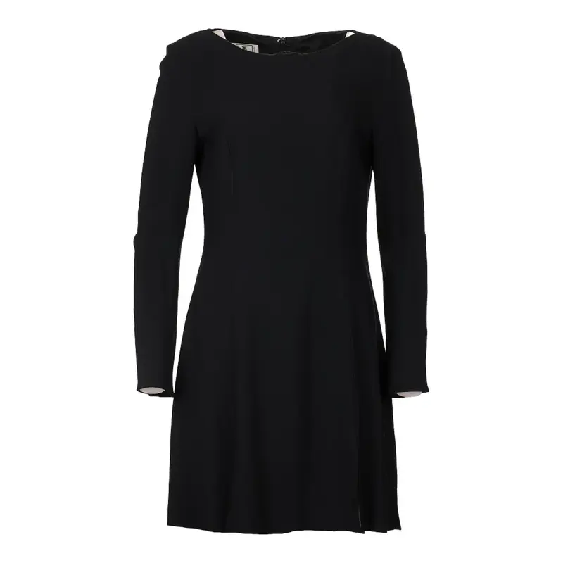 Oliver By Valentino Mini Dress - Large Black Viscose