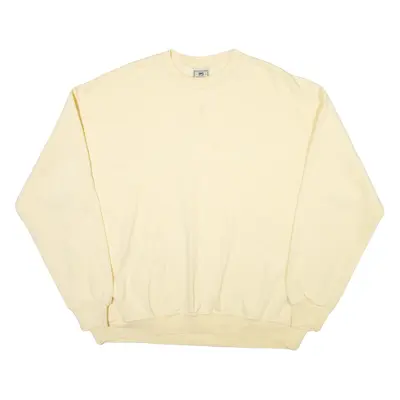 LEE Mens Sweatshirt Yellow XL