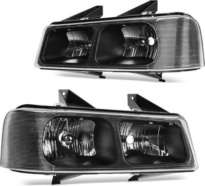 YITAMOTOR® Headlight Assembly Compatible with 2003-2014 Chevy Express GMC Savana 1500/2003-2023 Chevy Express GMC Savana 250...