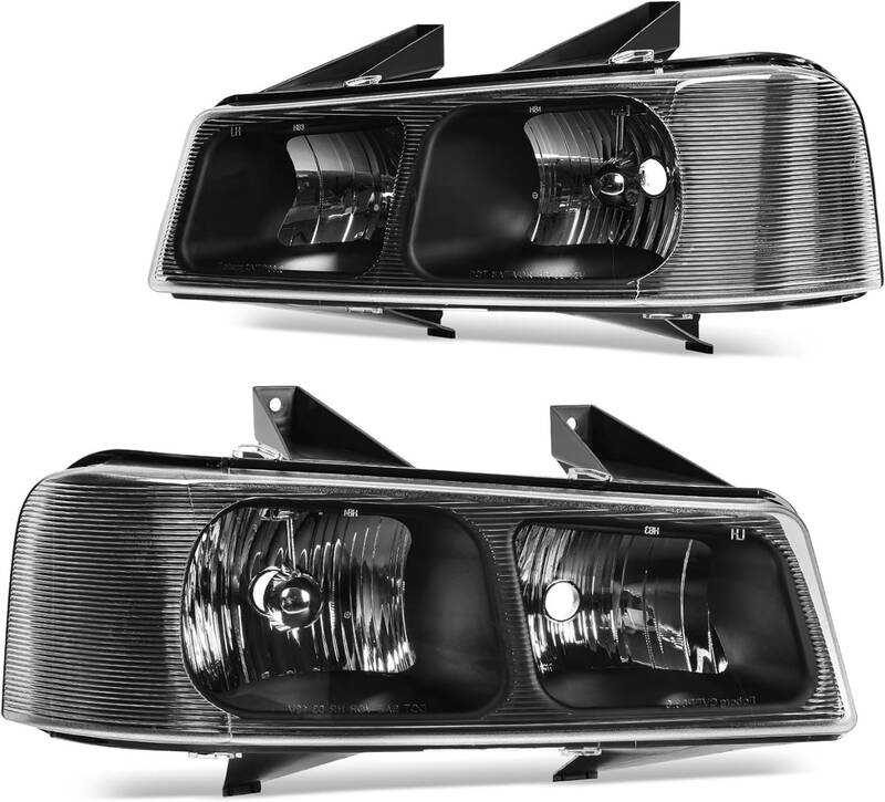 YITAMOTOR® Headlight Assembly Compatible with 2003-2014 Chevy Express GMC Savana 1500/2003-2023 Chevy Express GMC Savana 250...