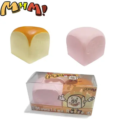 MHM Squishy Series Hawaiian Rolls 2pcs, Slow Rebound Soft Toys, Taba Squishy, Stress Relief Toy，Adults Fidget Toy Sensory T...