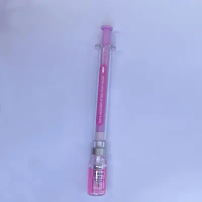 2024 Outdoor Syringe Shape Writing Pen, 1 Count Creative Drawing Pen, for Students and Office Workers, Gel Markers, Mini Scho...