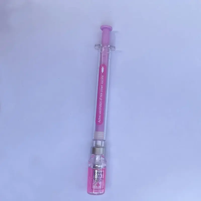 2024 Outdoor Syringe Shape Writing Pen, 1 Count Creative Drawing Pen, for Students and Office Workers, Gel Markers, Mini Scho...