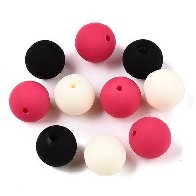 Rubberized Style Imitated Silicone Acrylic Beads