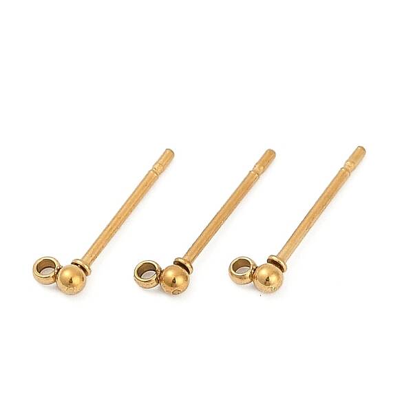 Ion Plating(IP) 304 Stainless Steel Stud Earring Findings