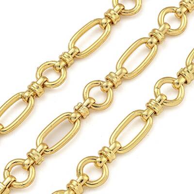 Ion Plating(IP) Handmade 304 Stainless Steel Oval Link Chains