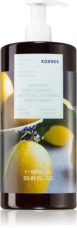 Korres Basil Lemon Refreshing Shower Gel 1000ml