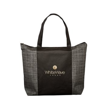 150 Promotional Tonal Non-Woven Zipper Trade Show Tote Bag - ...