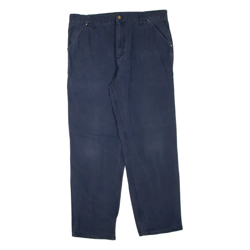 CARHARTT Single Knee Pant Mens Trousers Blue Regular Straight W36 L34