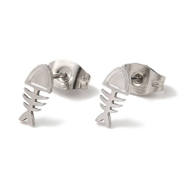 Non-Tarnish 304 Stainless Steel Stud Earrings for Women