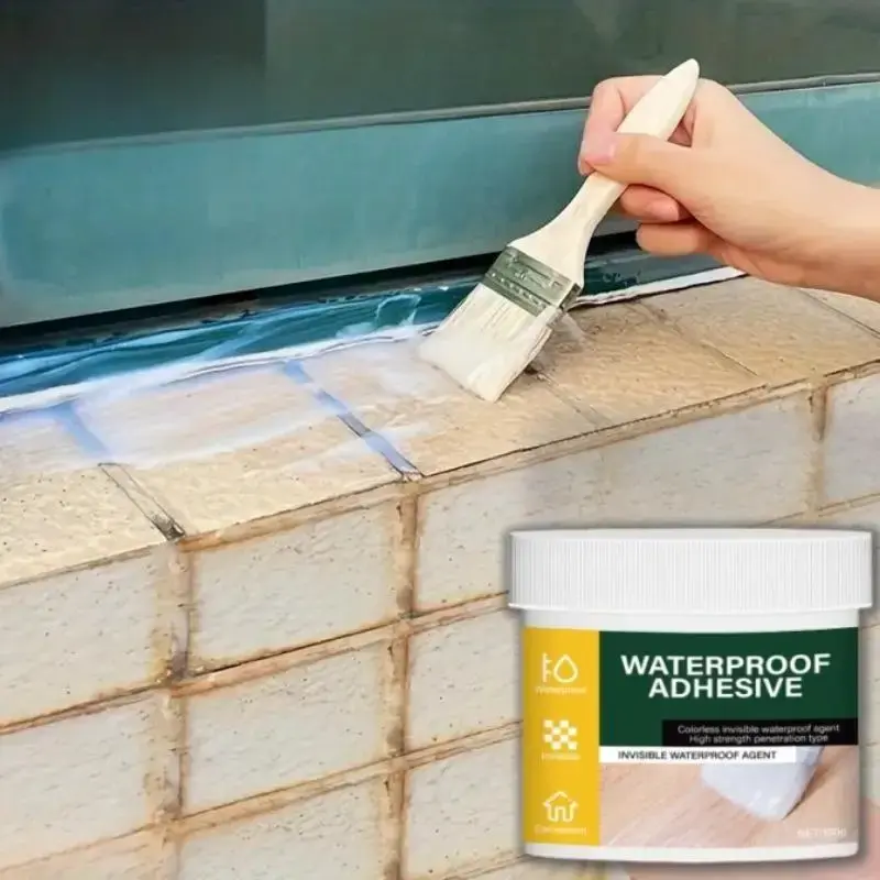 Waterproof Sealant, Waterproof Sealant with Brush, Multipurpose Clear Leak Proof Sealant, Sealant Suitable for Bathroom, Roof...