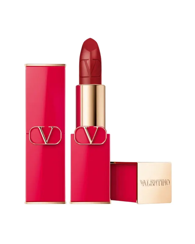 Valentino Red Satin Finish Cream Lipstick 213R Refillable 3.5g