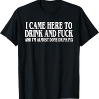 I Came Here To Drink And Fuck And Im Almost Done Drinking Tshirt, Funny Meme Tee, Y2k Parody Shirt, Ironic Gift,Funny Dark Hu...