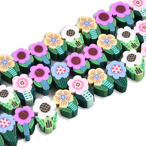 Handmade Polymer Clay Beads Strands