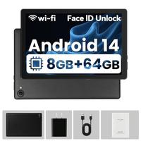 AEEZO 10.1inch Android 14 Tablet 8GB RAM+64GB ROM (Expandable up to 1TB), WiFi , Fast Charging, 5MP+8MP Dual Camera, Wi-Fi, W...