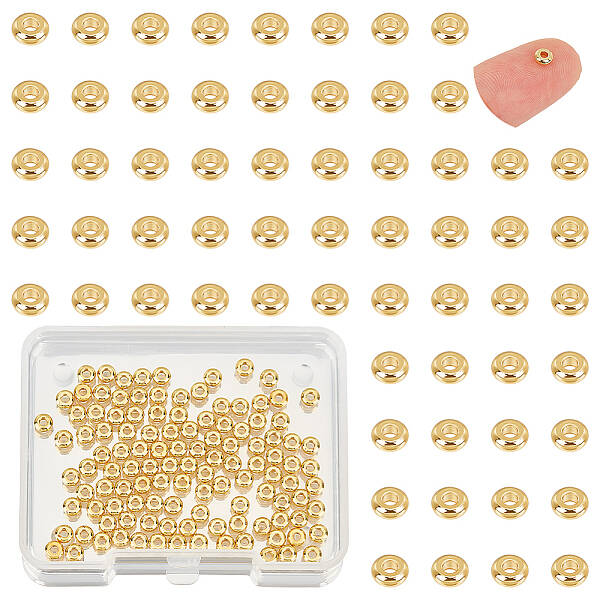 120Pcs Brass Spacer Beads