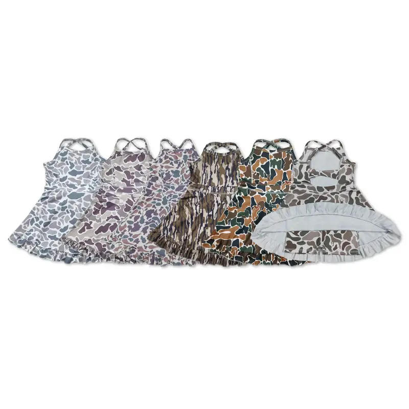 Girls Camo Athletic Tennis Girls Dress