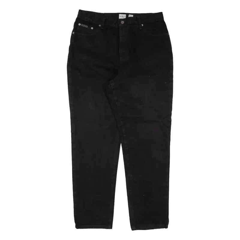 CALVIN KLEIN JEANS Womens Jeans Black Regular Mom W32 L29