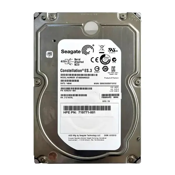 719771-001 HP 4TB 6Gb/s SAS 7200 3.5-Inch Hard Drive