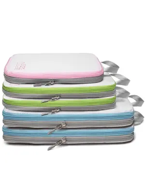 Compression Packing Cubes for Suitcases, 5counts/set Travel Organizer, Travel Essentials for Carry On, Luggage Packing Organi...