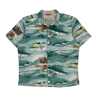 Tommy Bahama Hawaiian Shirt - XL Multicoloured Cotton Blend