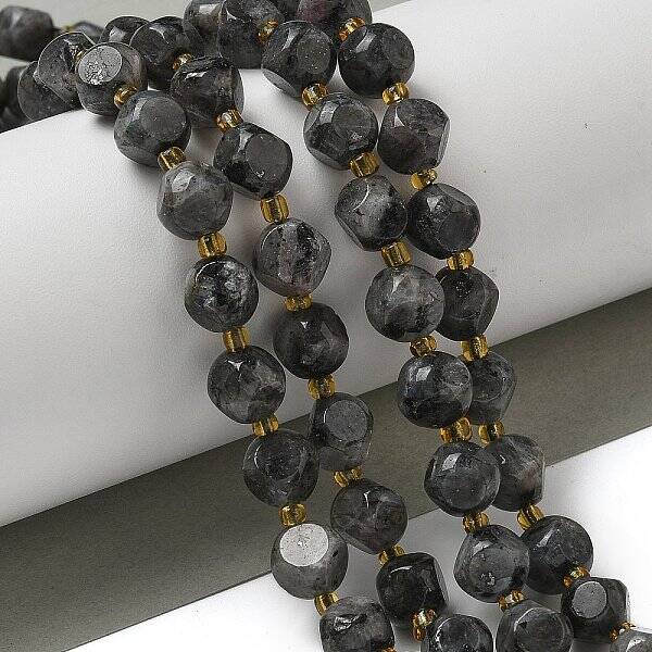 Natural Larvikite Beads Strands