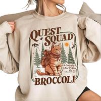 Onyx Storm Quest Squad Broccoli Sweatshirt, Broccoli Cat TShirt, Ridoc Romantasy Fan Shirt, Dragon Rider Tee, Bookworm Gifts ...