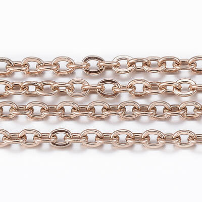 3.28 Feet Ion Plating(IP) 304 Stainless Steel Cable Chains