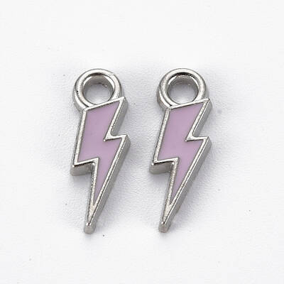 Rack Plating Alloy Enamel Pendants