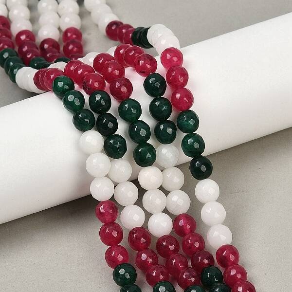 Natural White Jade Beads Strands