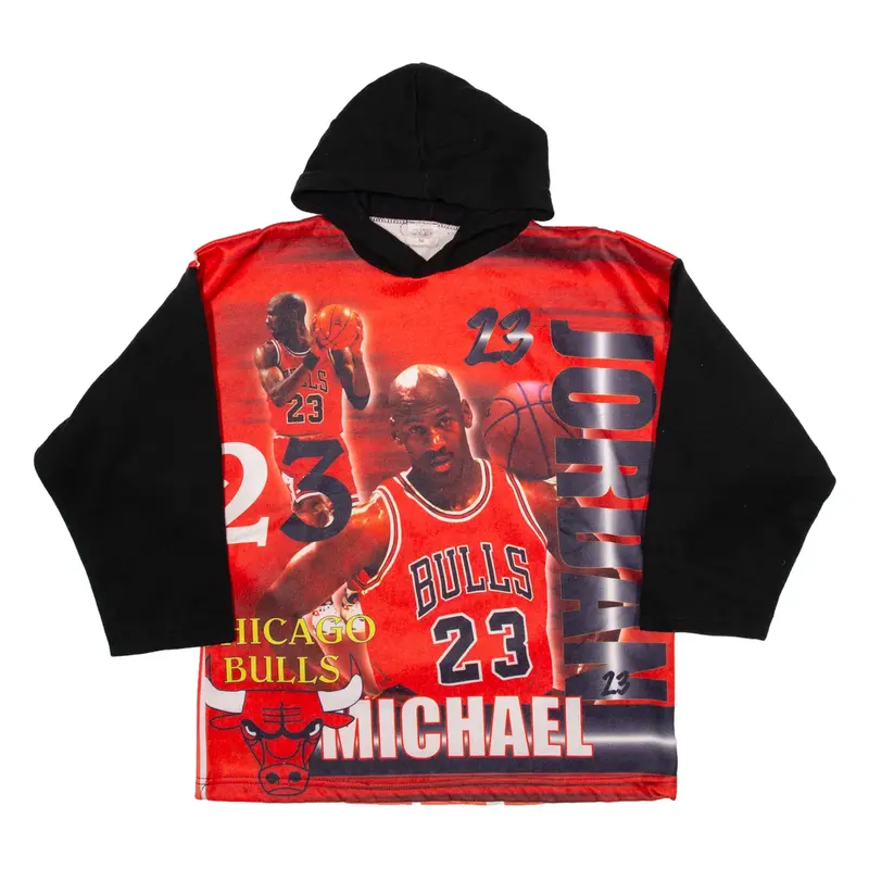Chicago Bulls Mens Red Hoodie USA M