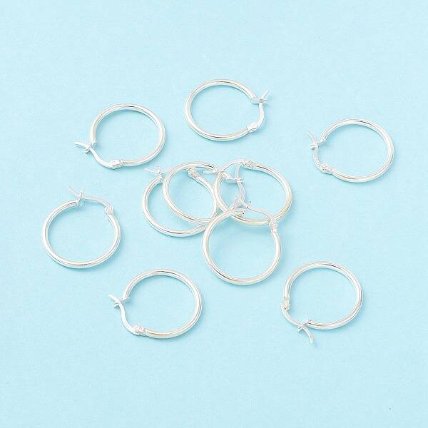 925 Sterling Silver Hoop Earrings