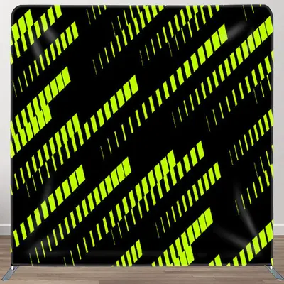 Aperturee Green Neon Date Streaks Matrix Backdrop For Decor - Aperturee