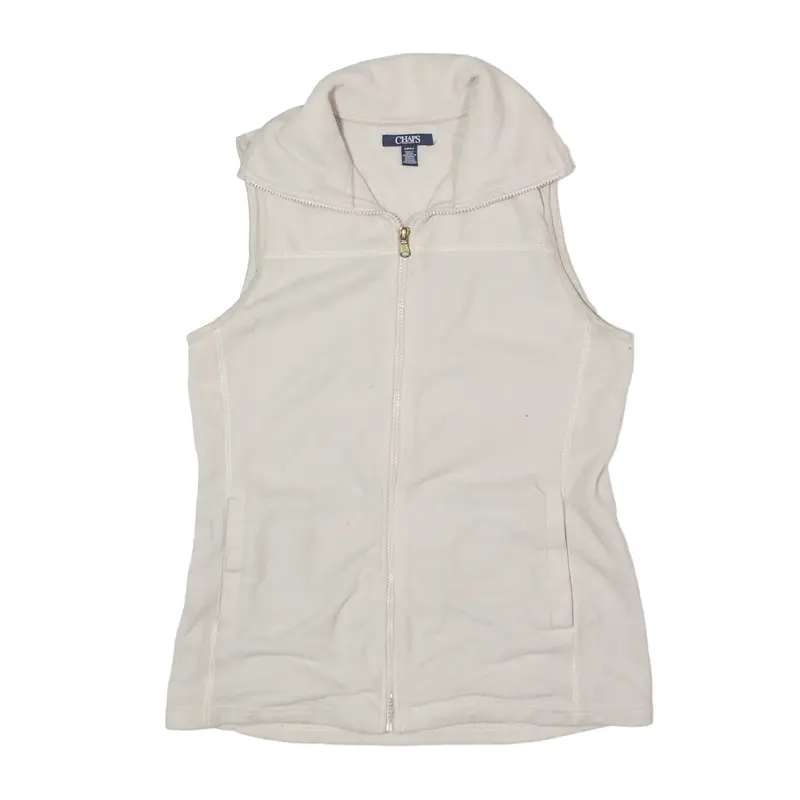 CHAPS Fleece Gilet Cream Womens S