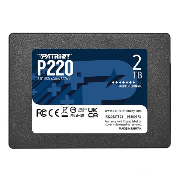 P220S2TB25 Patriot P220 2TB SATA 6Gb/s 2.5-Inch Solid State Drive