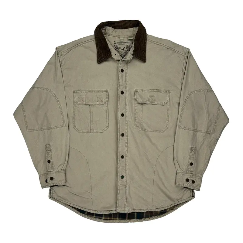 Royal Robbins Shirt - Large Beige Cotton