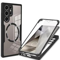Magnetic Phone Case, 1 Count Shockproof Phone Protective Cover, Phone Accessories Compatible with Samsung Galaxy S25 Ultra S2...