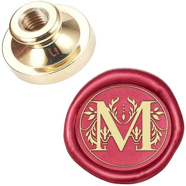 CRASPIRE Wax Seal Stamp Head Letter M Removable Sealing Brass Stamp Head for Creative Gift Envelopes Invitations Cards Decora...