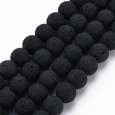 Synthetic Lava Rock Beads Strands