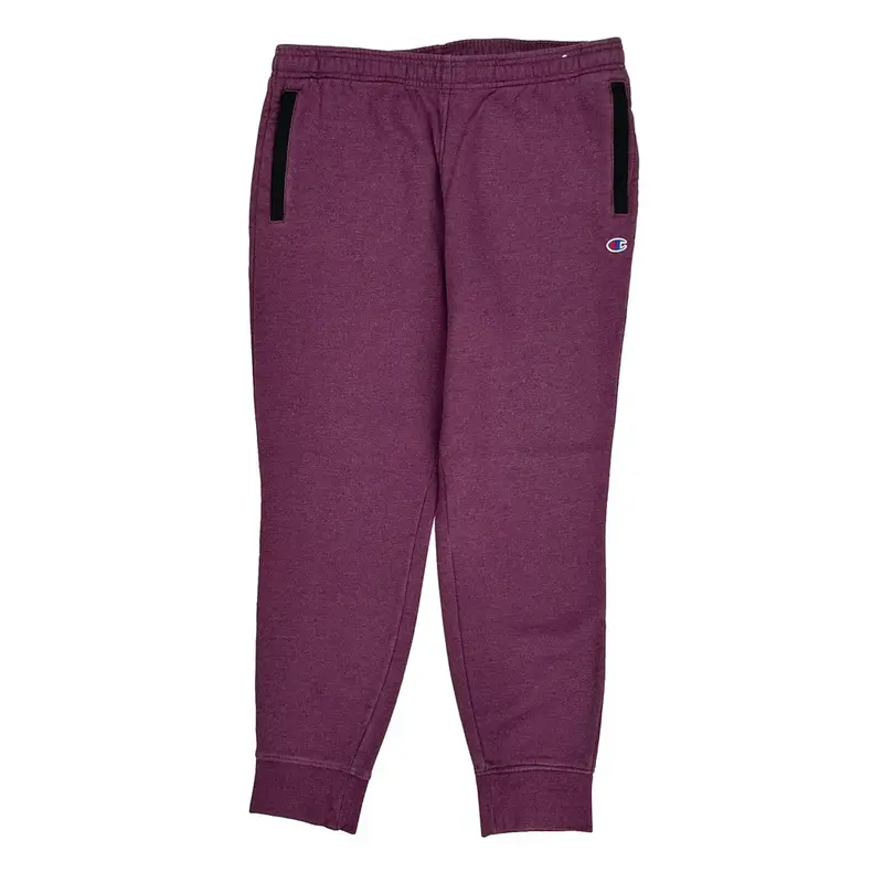 Champion Joggers - Large Purple Cotton Blend