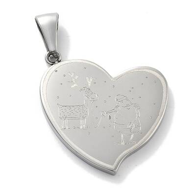 Christmas 304 Stainless Steel Pendants