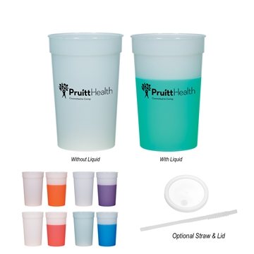 100 Promotional 22 oz Mood Stadium Cup - Color Changing
